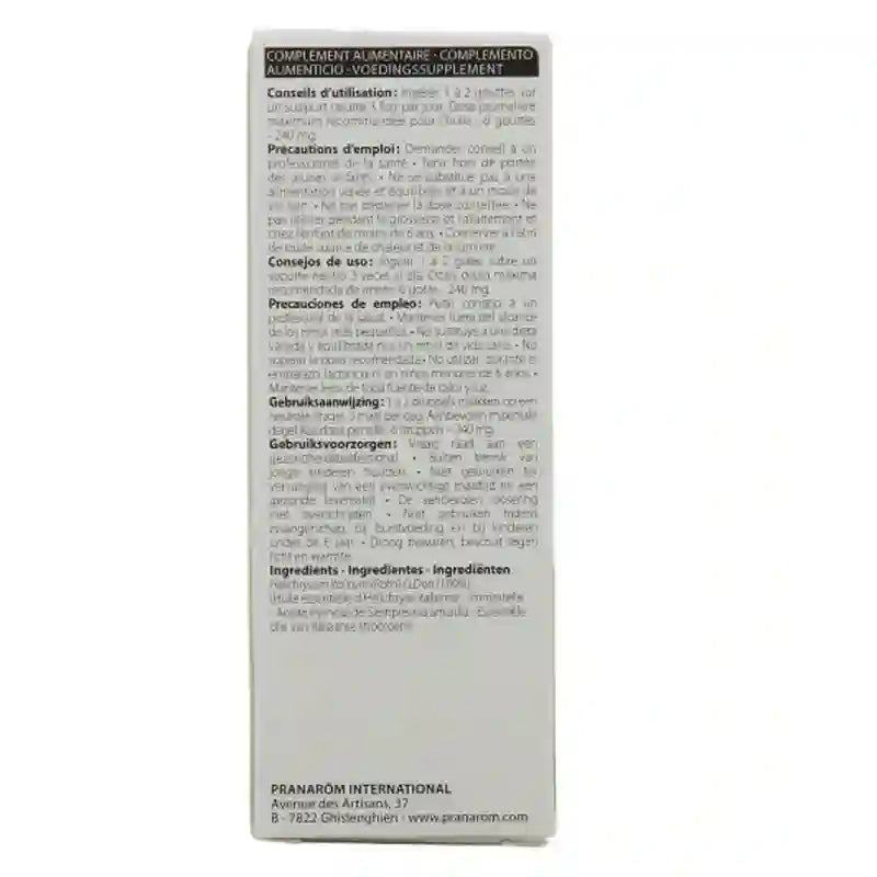 Pranarom Huile Essentielle Immortelle Jaune, 5ml