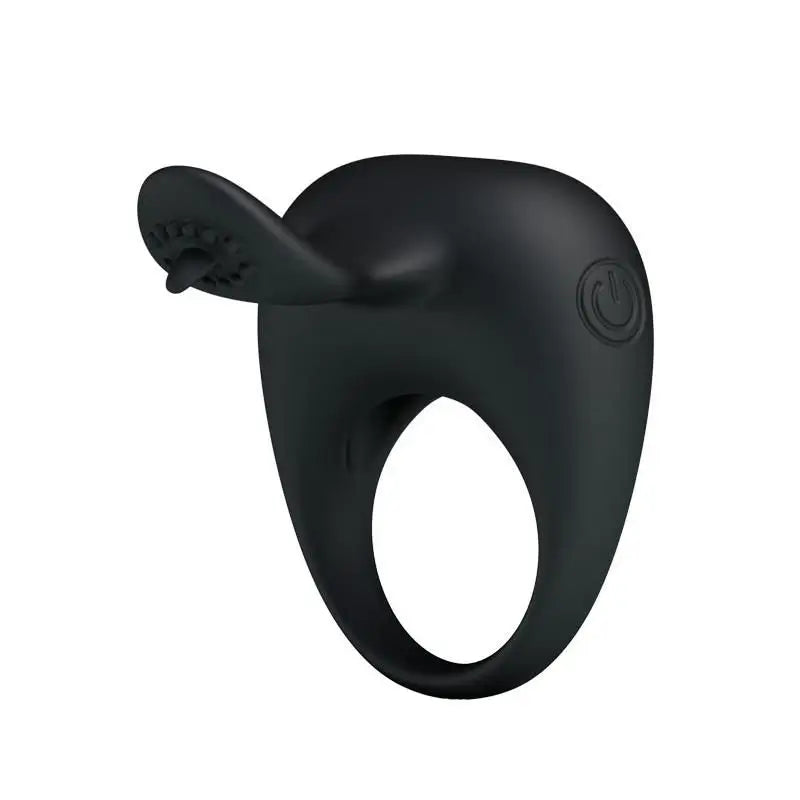 Prettylove Tonguo Vibrating Ring Black