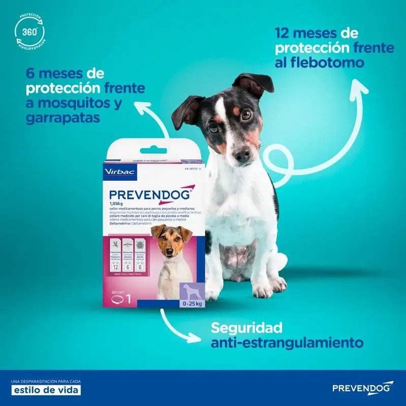 Virbac Prevendog Collier antiparasitaire 35 cm, 1 unité