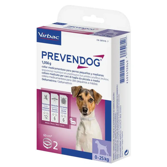 Virbac Prevendog Antiparasitic Collar 60 cm 2 units