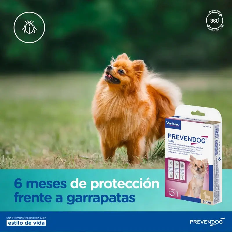 Virbac Prevendog Collier antiparasitaire 75 cm, 1 unité