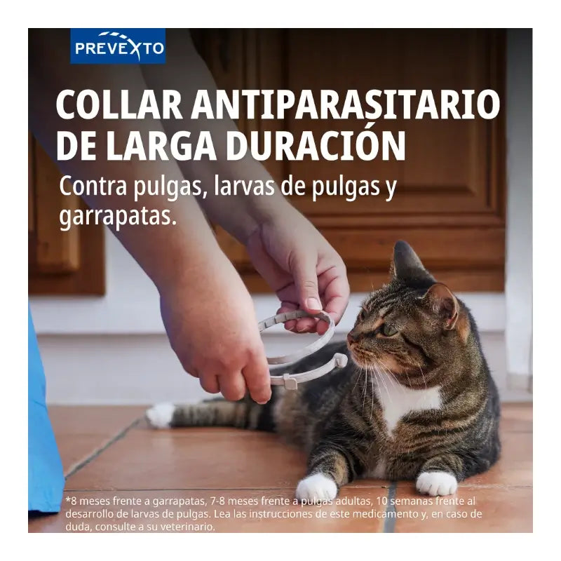 Collier antiparasitaire Prevexto pour chats, 38 cm
