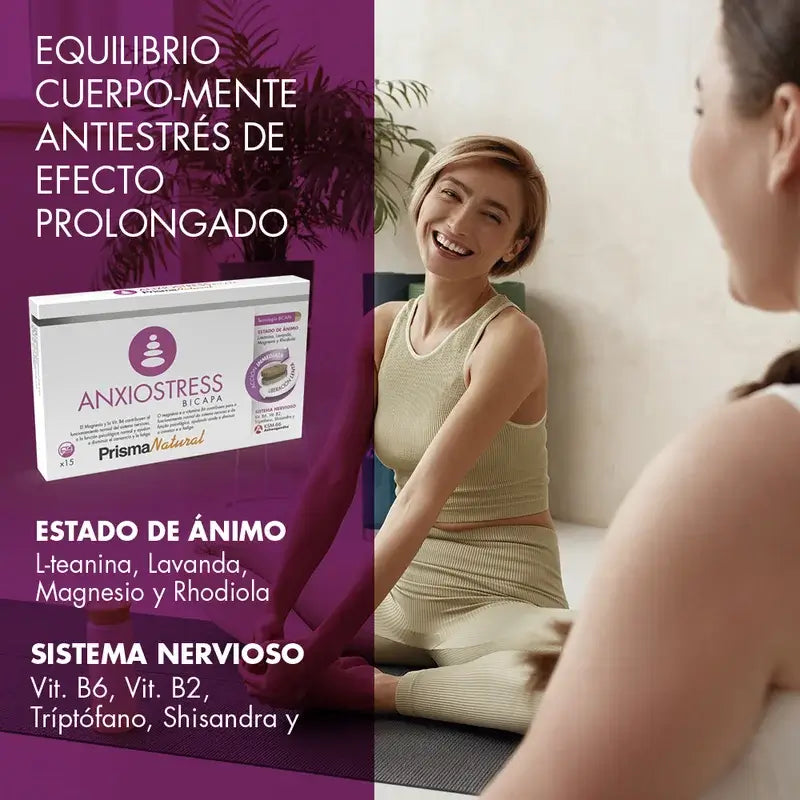 Prisma Natural Anxio-Stress Bicapa, 15 Comprimés