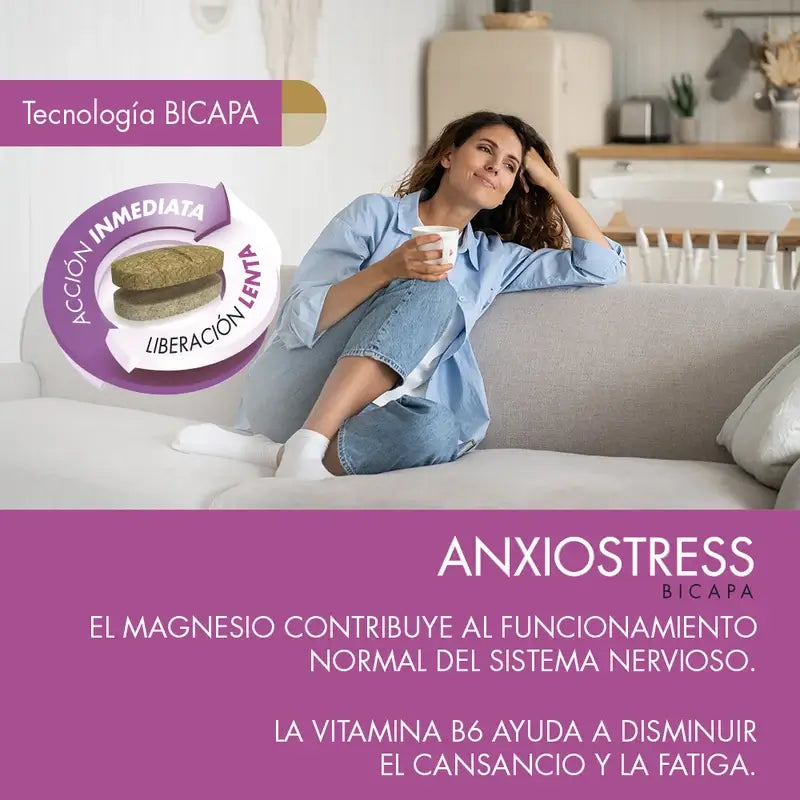 Prisma Natural Anxio-Stress Bicapa, 15 Comprimés