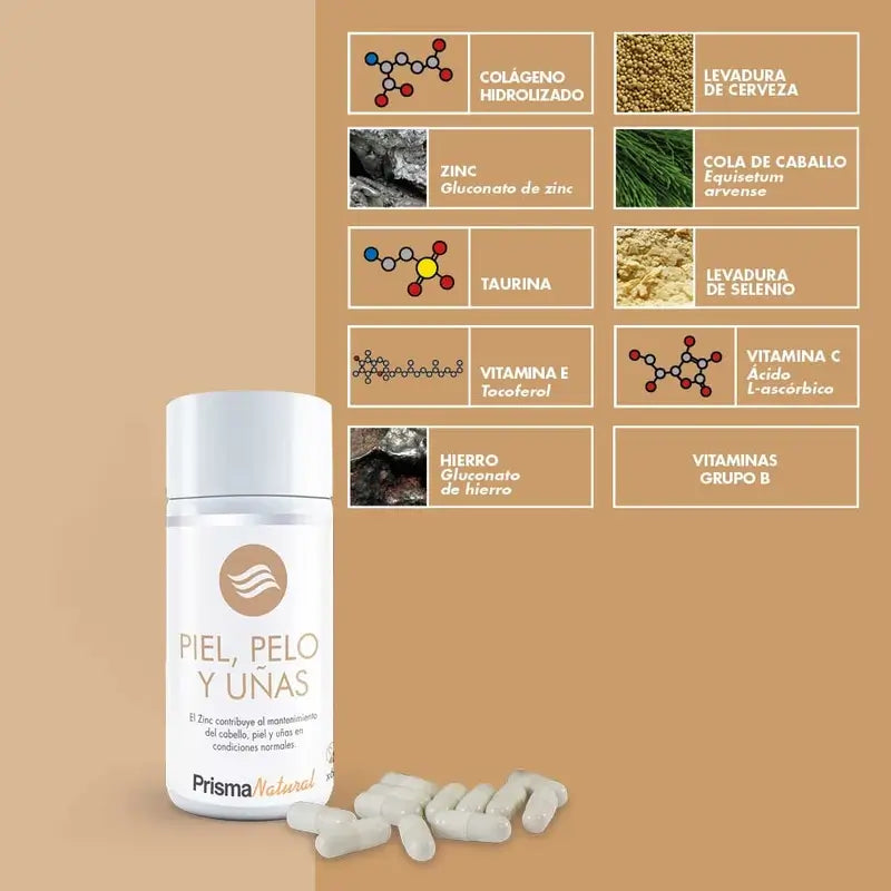 Prisma Natural Skin Hair & Nails, 60 Capsules 563 Mg