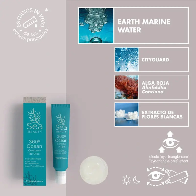 Prisma Natural Sea Beauty 360º Ocean Eye Contour, 15 ml