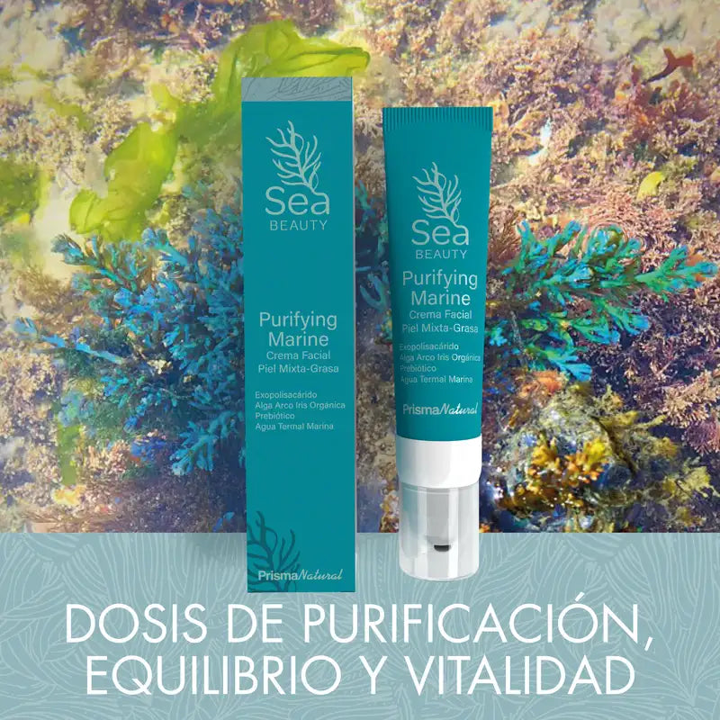 Prisma Natural Sea Beauty Émulsion marine purifiante pour le visage Peau mixte, 50 ml
