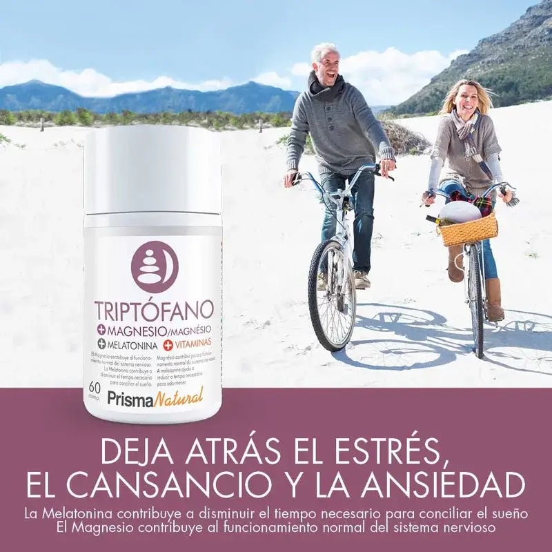 Prisma Natural Tryptophan + Mg + Melatonin, 60 Comprimés