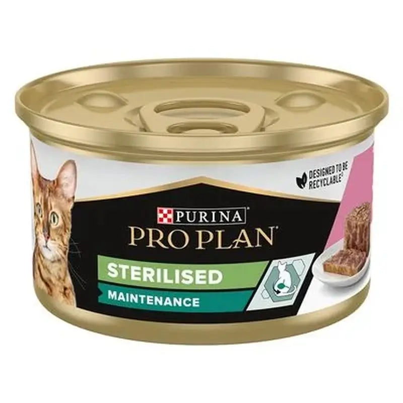 Pro Plan Feline Multi Canned Sterilised Salmon Tuna 12X85Gr