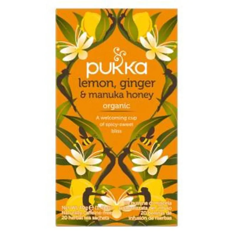 Pukka Ginger Lemon-Honey Manuka Infusion 20pcs Bio