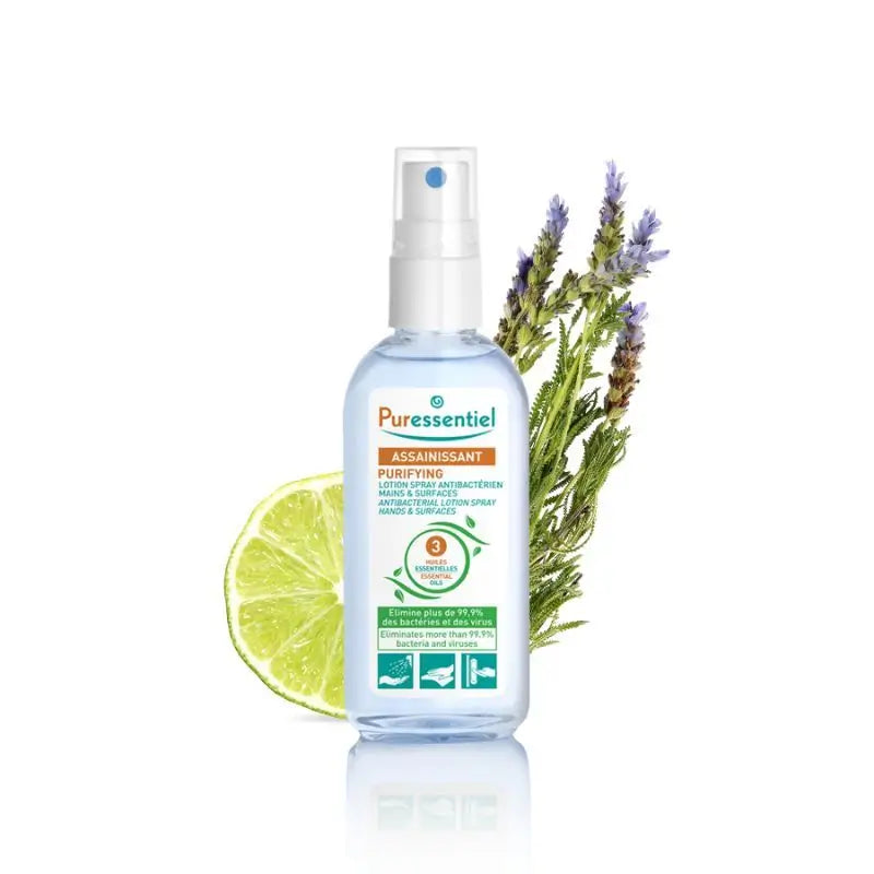 Puressentiel Lotion Purifiante Spray Mains et Surfaces, 80 ml