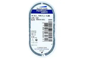 Lentilles mensuelles sphériques Purevision, 6 unités