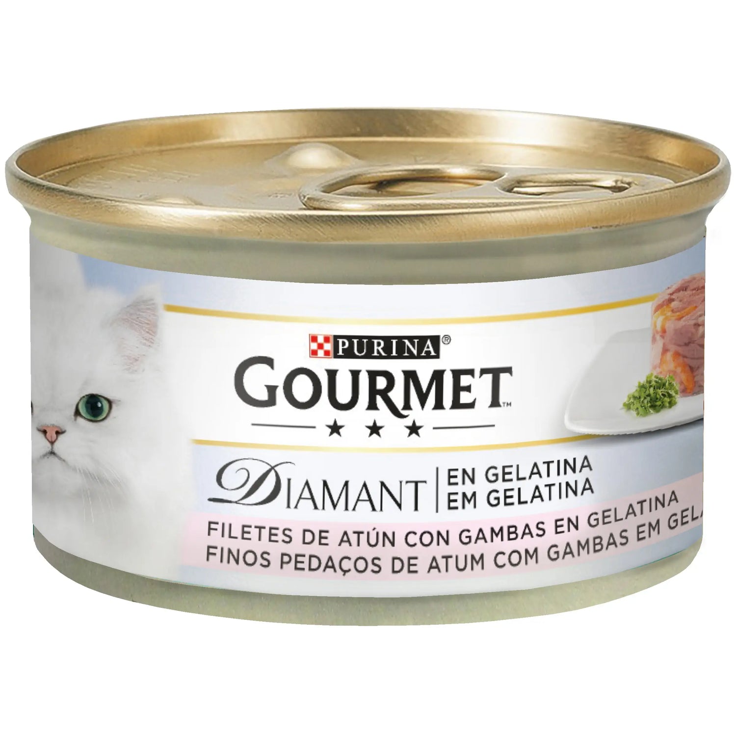 Purina Gourmet Diamant Diamant Tuna Slices Shrimps Jelly Box 24X85Gr, wet cat food