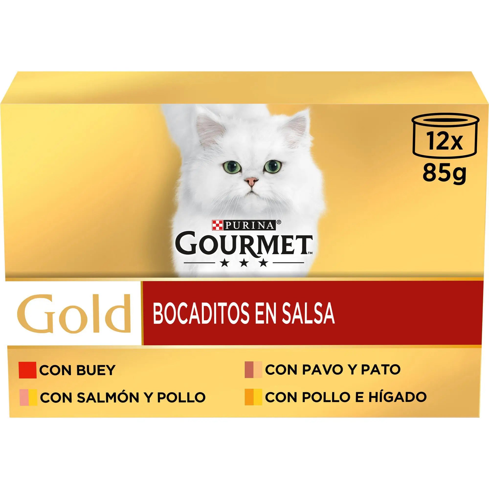 Purina Gourmet Gold Bocaditos Salsa Assortment Box 12X85Gr, wet cat food