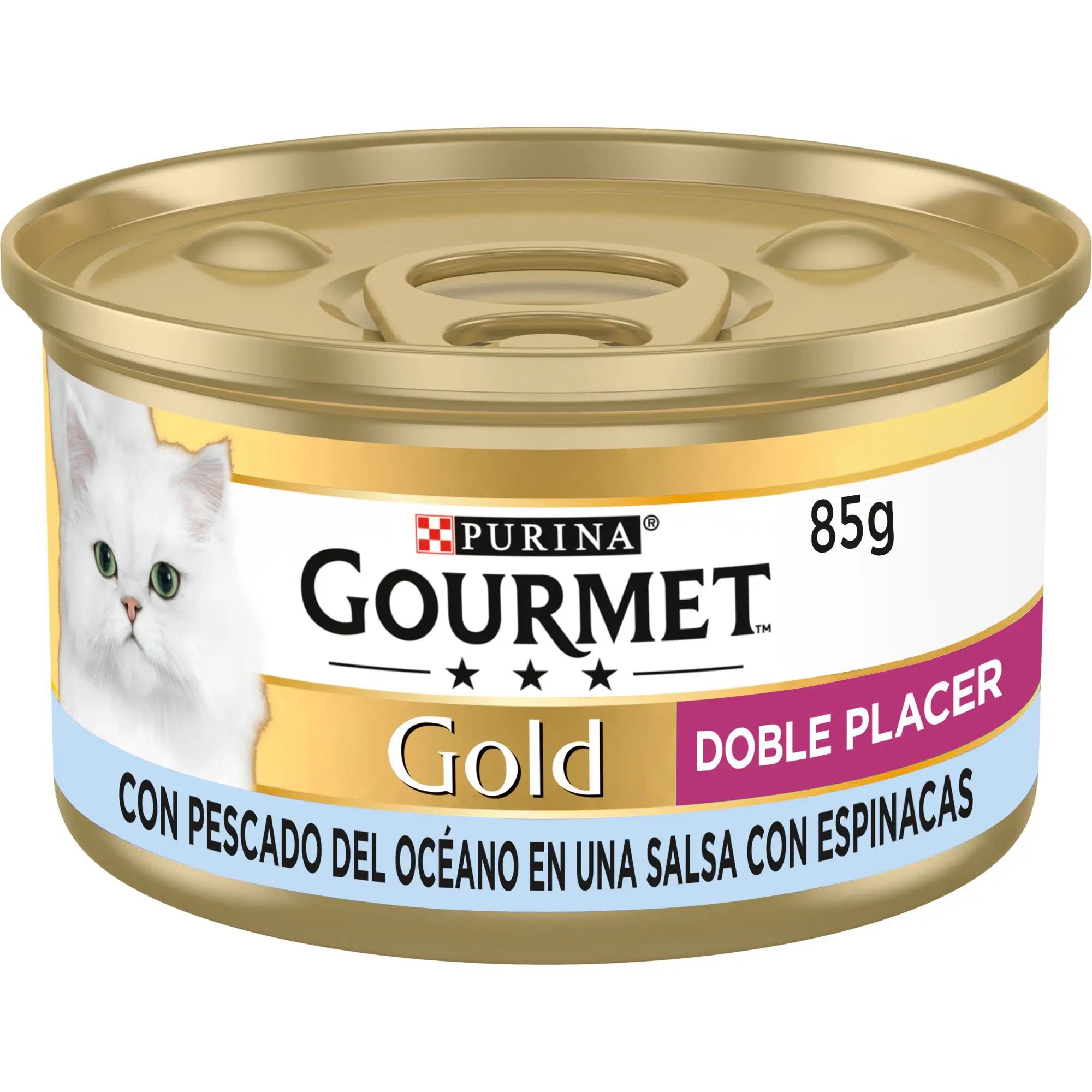 Purina Gourmet Gold Double Pleasure Fish Spinach 24X85Gr Box, wet cat food
