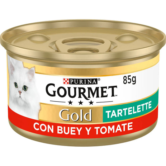 Purina Gourmet Gold Tartallette Beef Tomato 24X85Gr Box, wet cat food