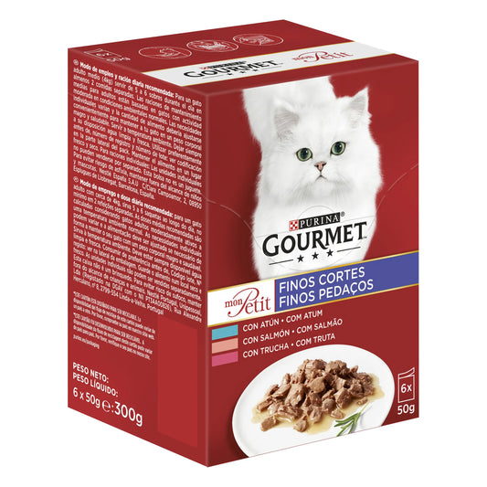 Purina Gourmet Mon Petit Fish Box 6X50Gr, wet cat food