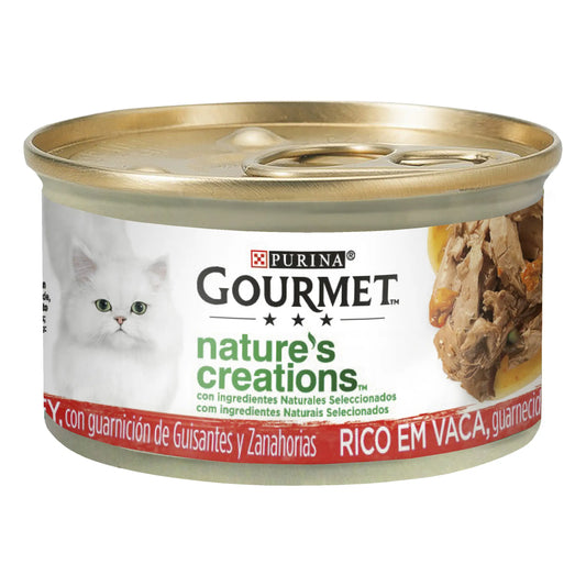 Purina Gourmet Nature Beef 24X85Gr Box wet cat food