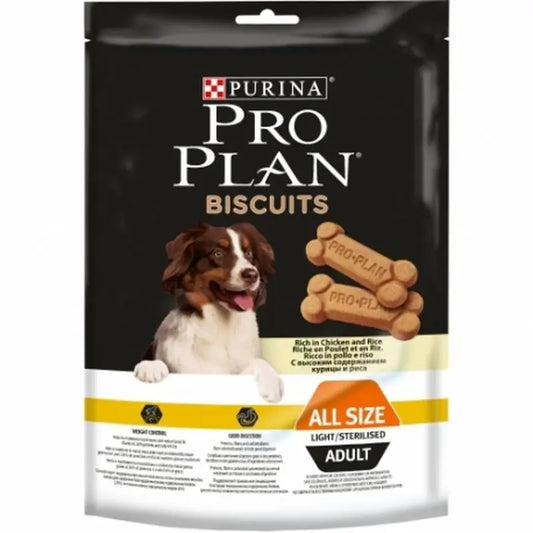 Purina Pro Plan Canine Adult Biscuits Light Box 4X400Gr, snack for dogs