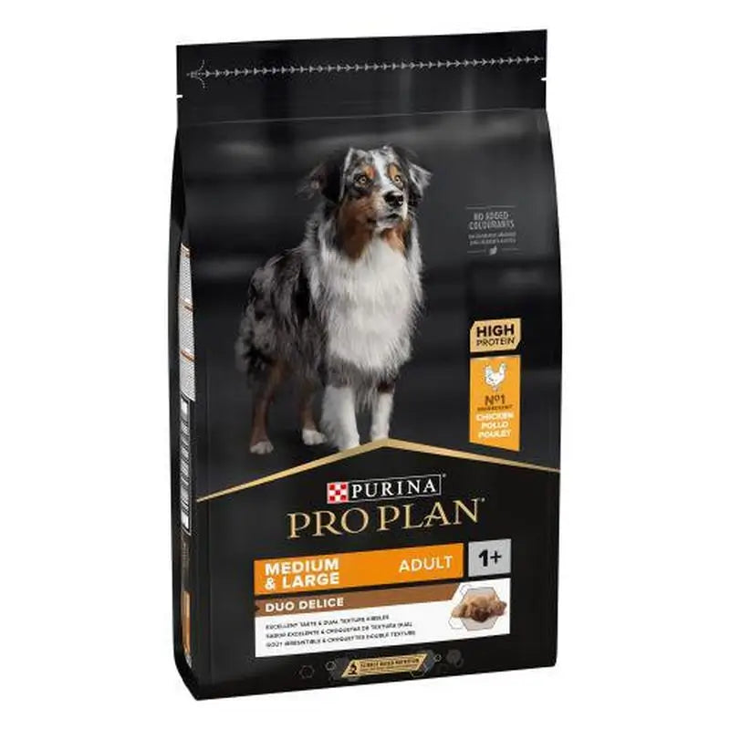 Purina Pro Plan Canine Adult Duodelice Medium Chicken 10kg, dog food for dogs