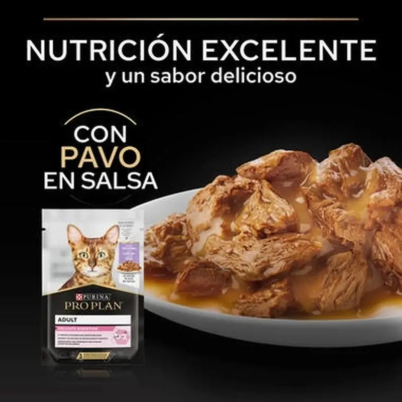 Purina Pro Plan Feline Delicate Turkey 26X85Gr, nourriture humide pour chats