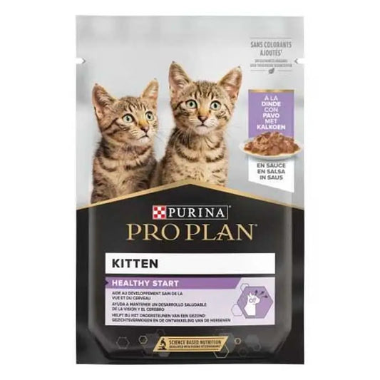 Purina Pro Plan Feline Junior Turkey 26X85Gr, wet food for cats