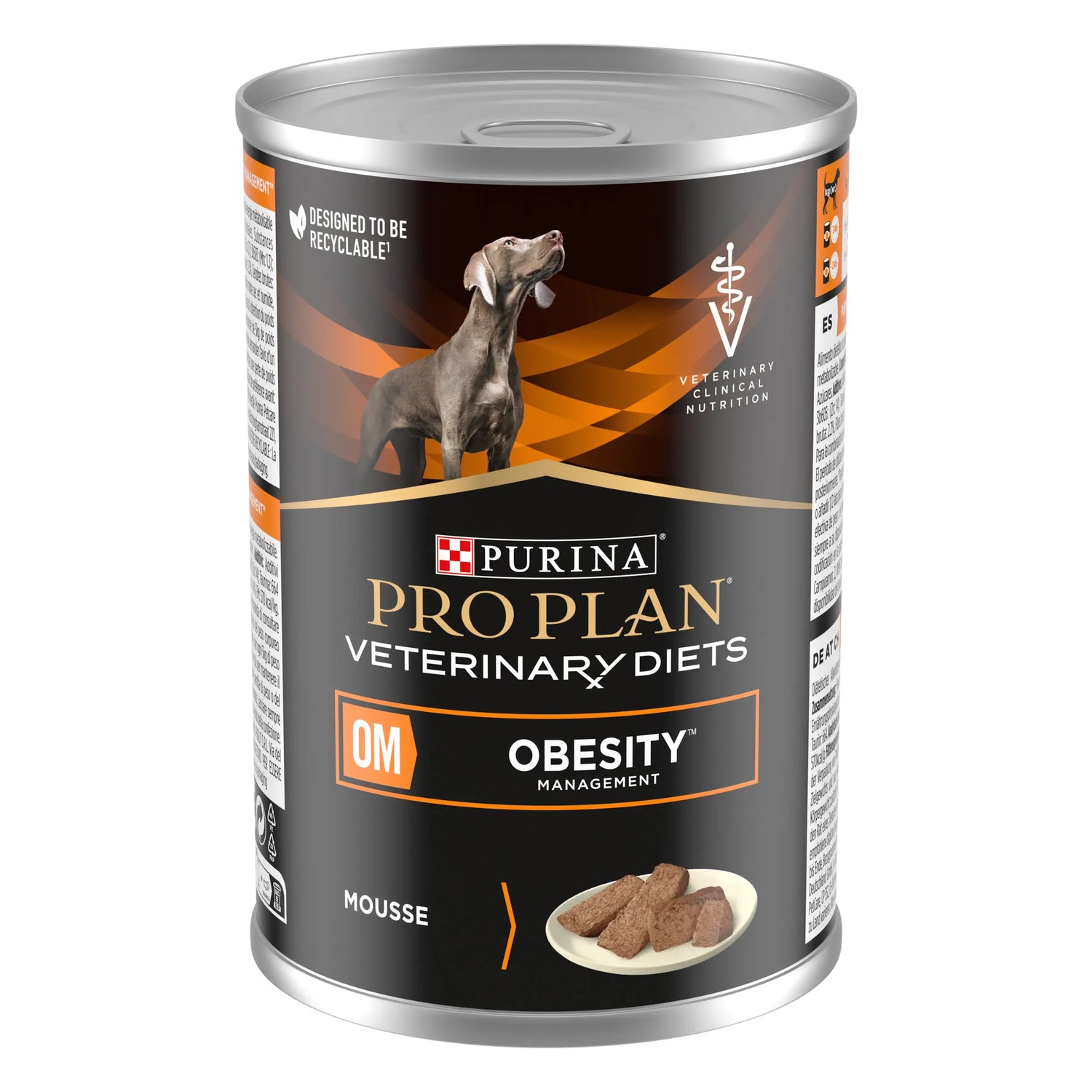 Purina Pro Plan Vet Canine Om Obesity Management Mousse 12X400Gr, wet dog food