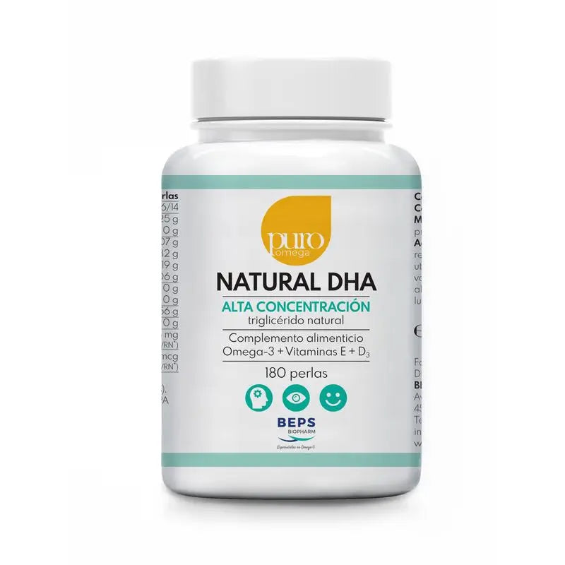 Pure Omega Natural Dha High Concentration , 180 pearls