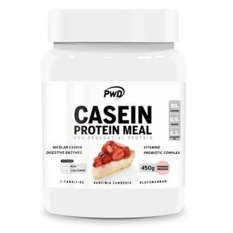 Pwd Casein Protein Meal Strawberry Cheesecake 450Gr