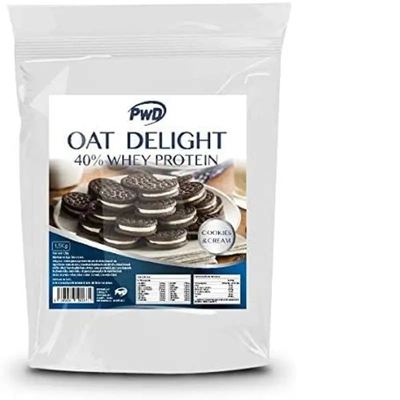 Pwd Oat Delight 40% Whey Protein Cookies & Cream Pack1.5 Kg