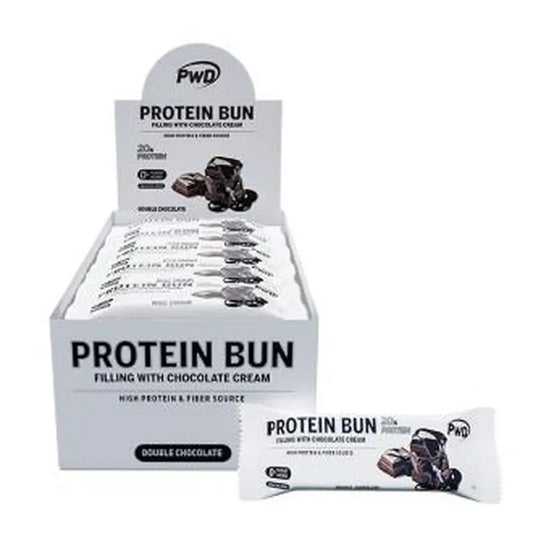 Pwd Protein Bun Double Chocolate Sponge Cake 15Udsx60Gr.