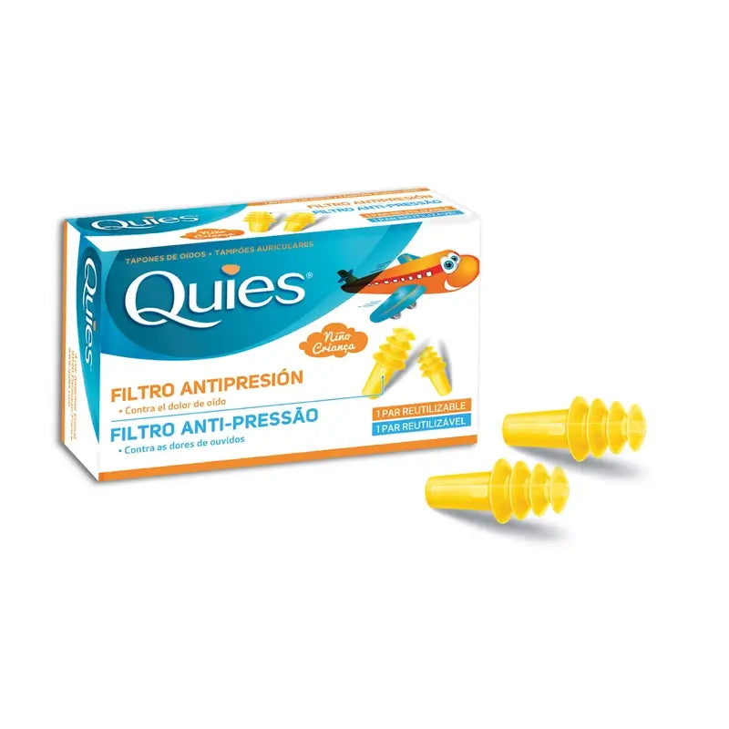 Bouchons d'oreille anti-pression pour enfants Quies 2 bouchons