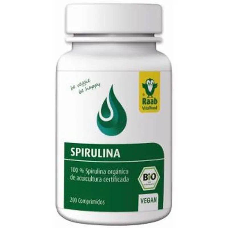 Raab Vitalfood Spirulina Seaweed 200Caps Bio Sg Vegan