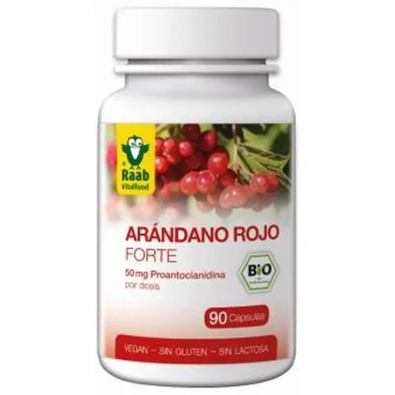 Raab Vitalfood Red Bilberry Forte 90Cap Bio Sg Vegan
