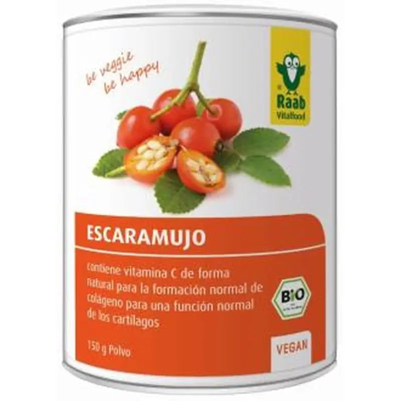 Raab Vitalfood Rosehip Powder 150Gr. Bio Sg Vegan