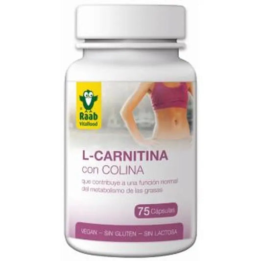Raab Vitalfood L-Carnitine With Choline 75Cap Sg Vegan