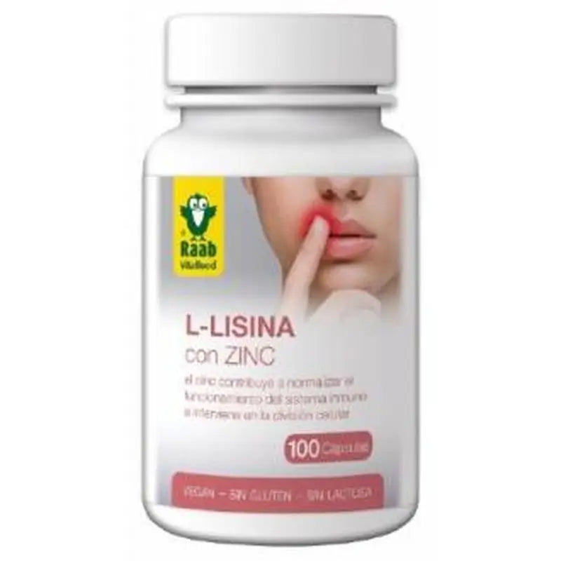 Raab Vitalfood L-Lysine With Zinc 100Caps Sg Vegan