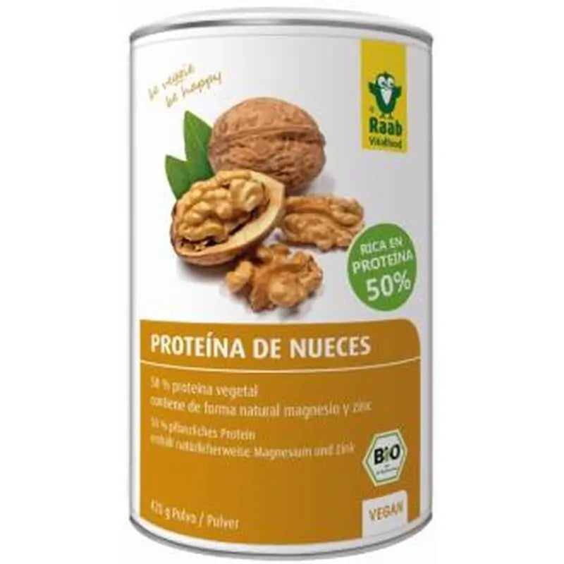 Raab Vitalfood Natural Walnut Protein 420Gr. Bio Sg Vegan
