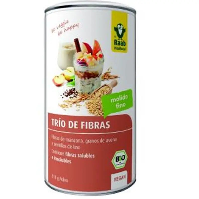 Raab Vitalfood Fiber Trio Apple+Oat+Flax 210Gr. Bio Vegan