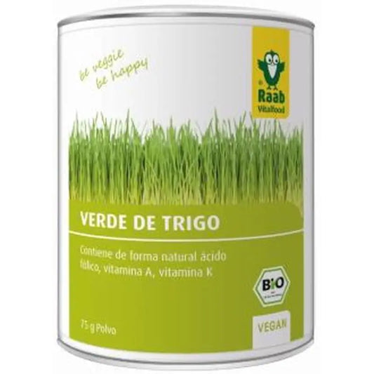 Raab Vitalfood Green Wheat Powder 75Gr Bio Sg Vegan