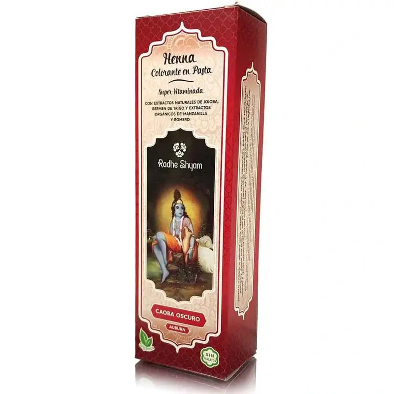 Radhe Shyam Pâte de henné Acajou foncé, 200 ml