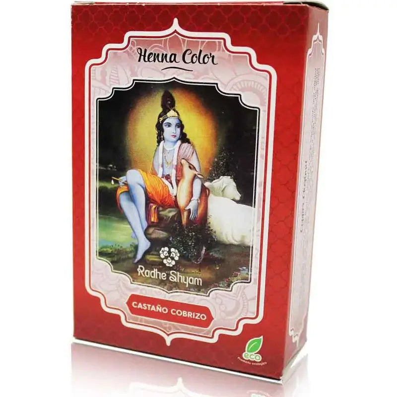 Radhe Shyam Henna Auburn Poudre de henné, 100 g