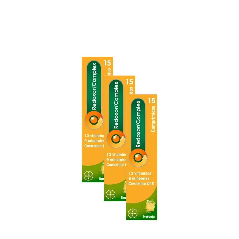 Redoxon Complex, lot de 3 boîtes de 15 comprimés effervescents