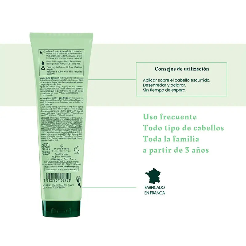 René Furterer Baume démêlant lacté bio, 150 ml