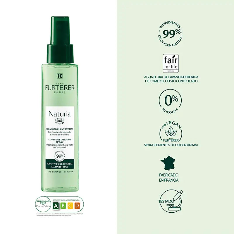 Rene Furterer Naturia Spray démêlant extra doux, 200 ml