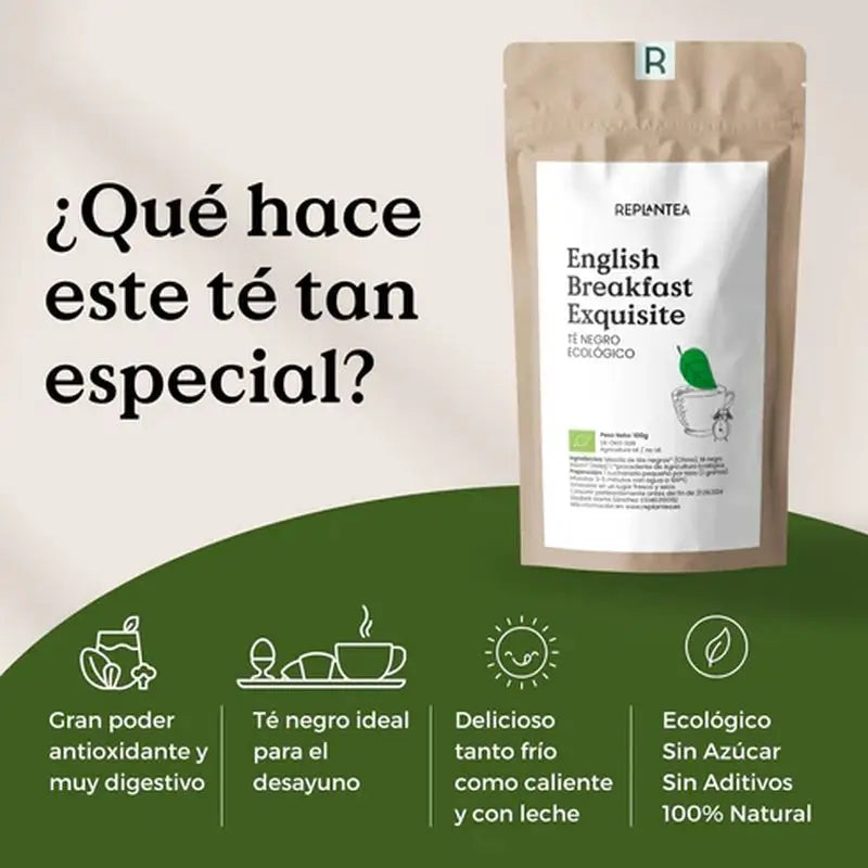 Replantea English Breakfast Exquisite Organic, 100 g