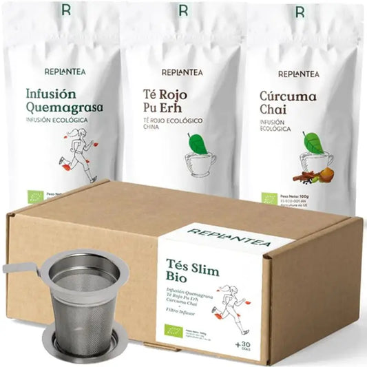 Replantea Slim Pack Teas With Filter, 3 units