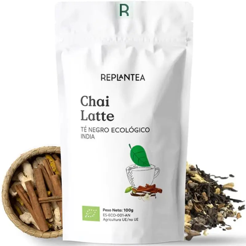 Replantea Black Tea Chai Latte Organic, 100 g