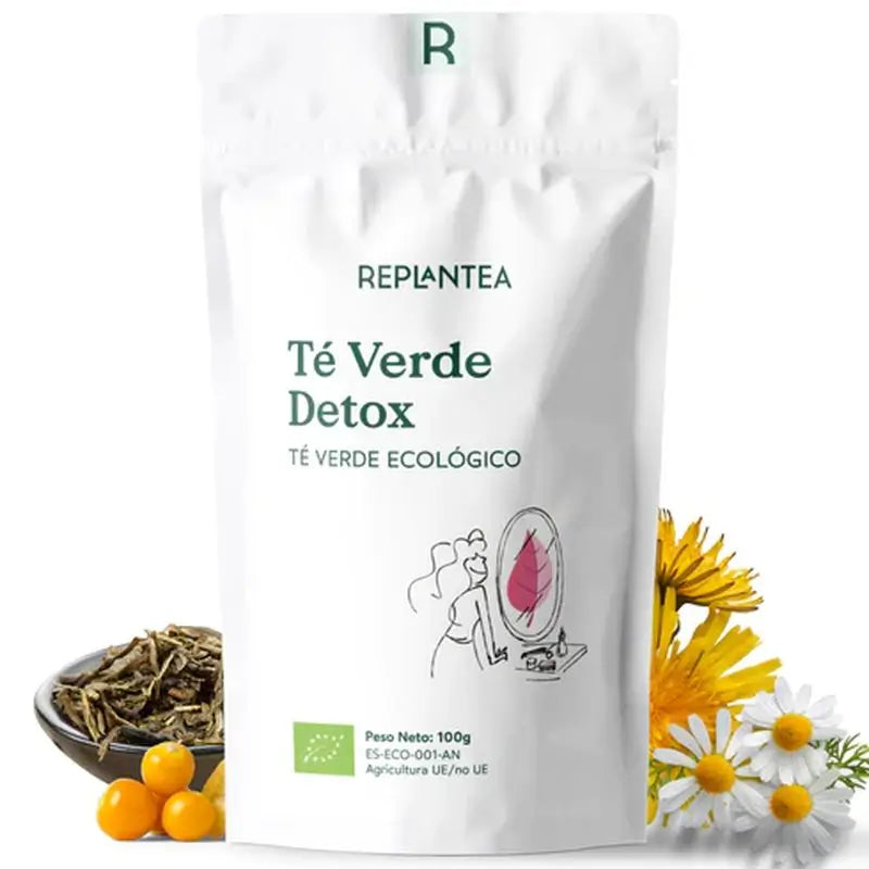 Replantea Organic Green Tea Detox, 100 g