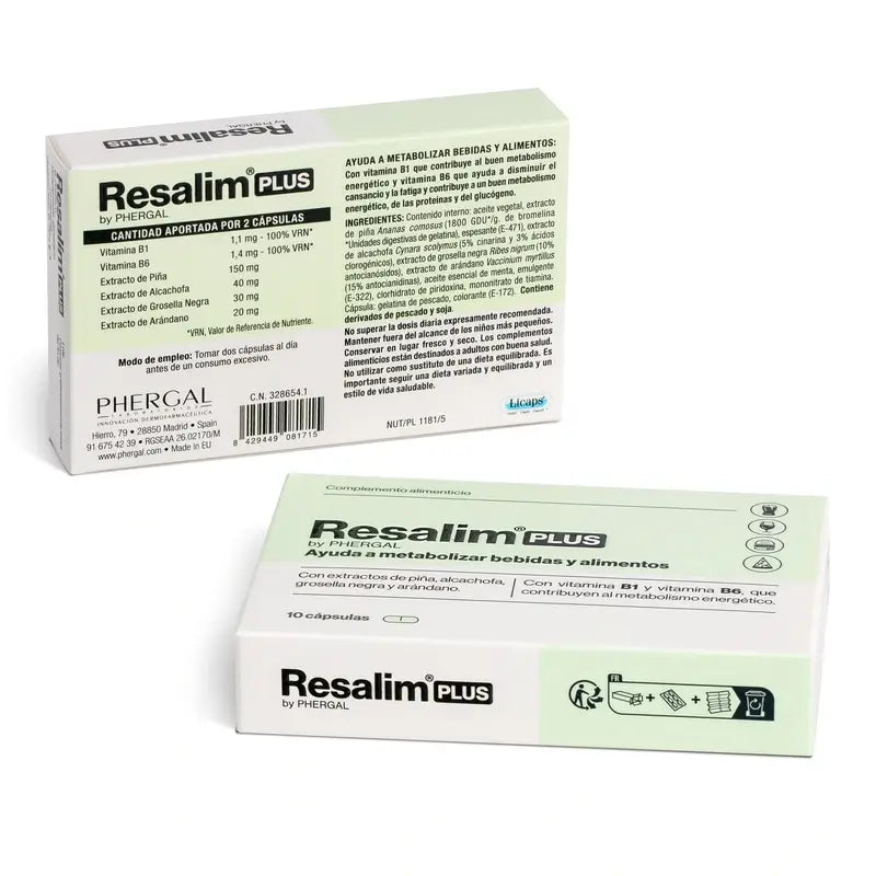 Resalim™ Plus Supplément alimentaire Boisson alimentaire Métaboliseur Boisson alimentaire - 10 Comprimés